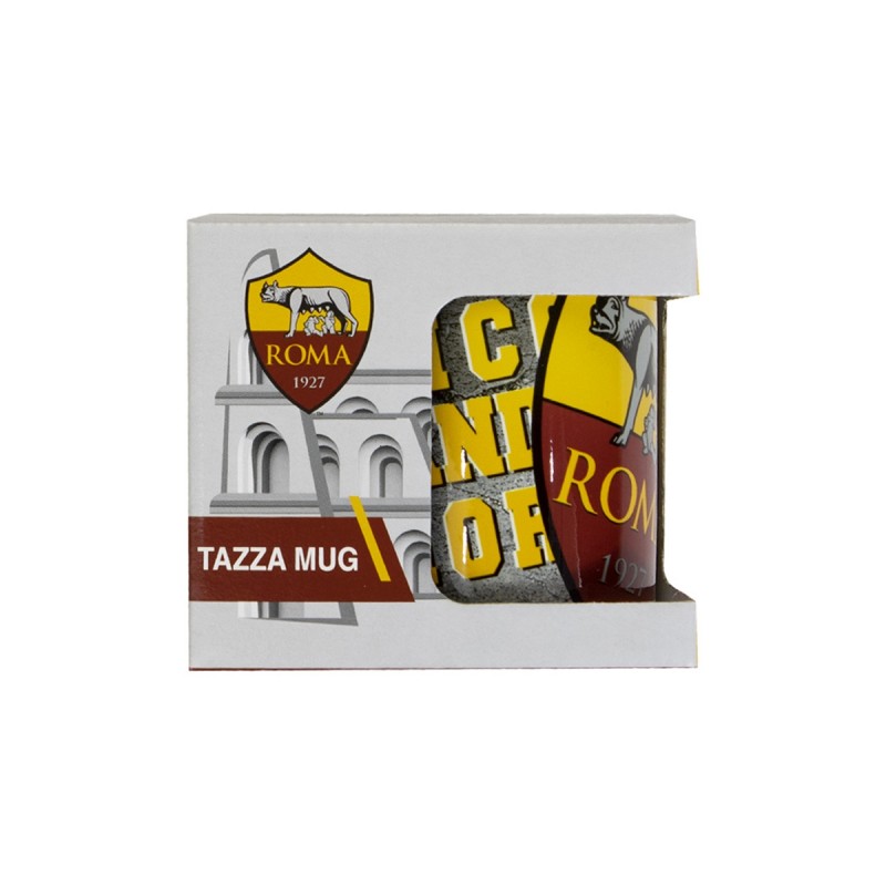 MUG UNICO GRANDE AMORE LOGO AS ROMA GIEMME - 1