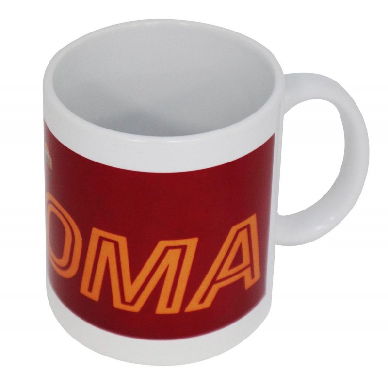 TAZZA BIANCA SCRITTA AS ROMA