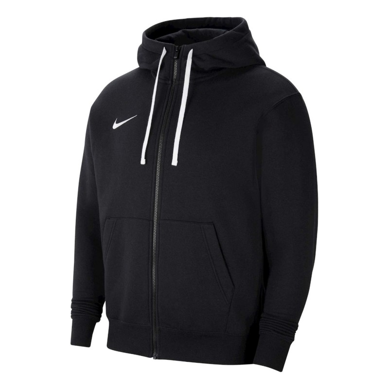 tuta nike nera felpata full zip con cappuccio