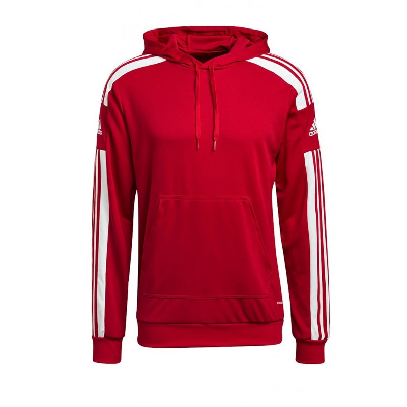 felpa con cappuccio uomo adidas rossa ADIDAS - 1