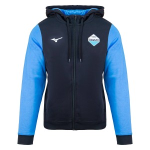 Felpa mizuno azzurra e bianca online