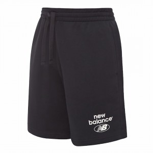 essentials french terry shorts black new balance NEW BALANCE - 1