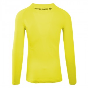 away goalkeeper compression jersey ml ss lazio yellow fluo 2019/2020 MACRON - 2