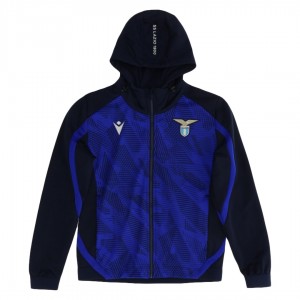 FELPA LAZIO FULL ZIP CON CAPPUCCIO NERA 2020/2021 MACRON - 1