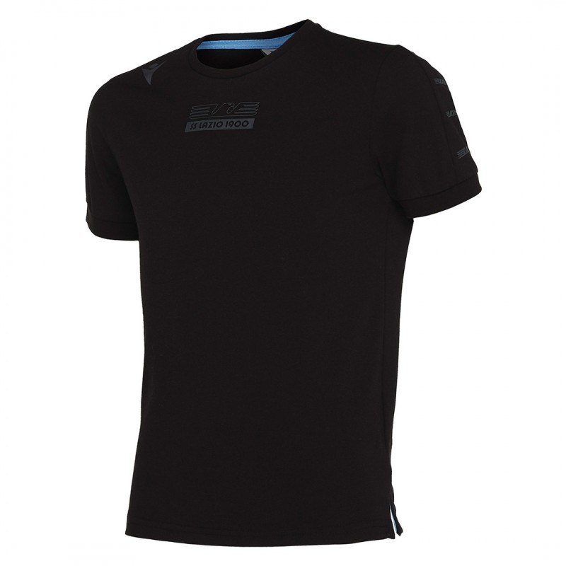 T-SHIRT LAZIO POLYCOTTON NERA BAMBIONO 2019/2020 MACRON - 1