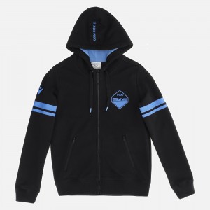 felpa nera bambino full zip ss lazio 2021/2022 MACRON - 1