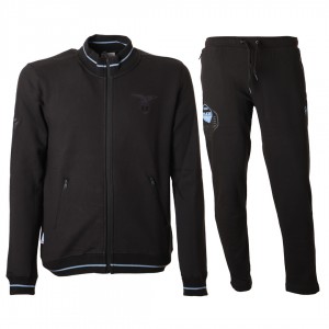 tuta bambino full zip nera ss lazio 2020/2021 MACRON - 1