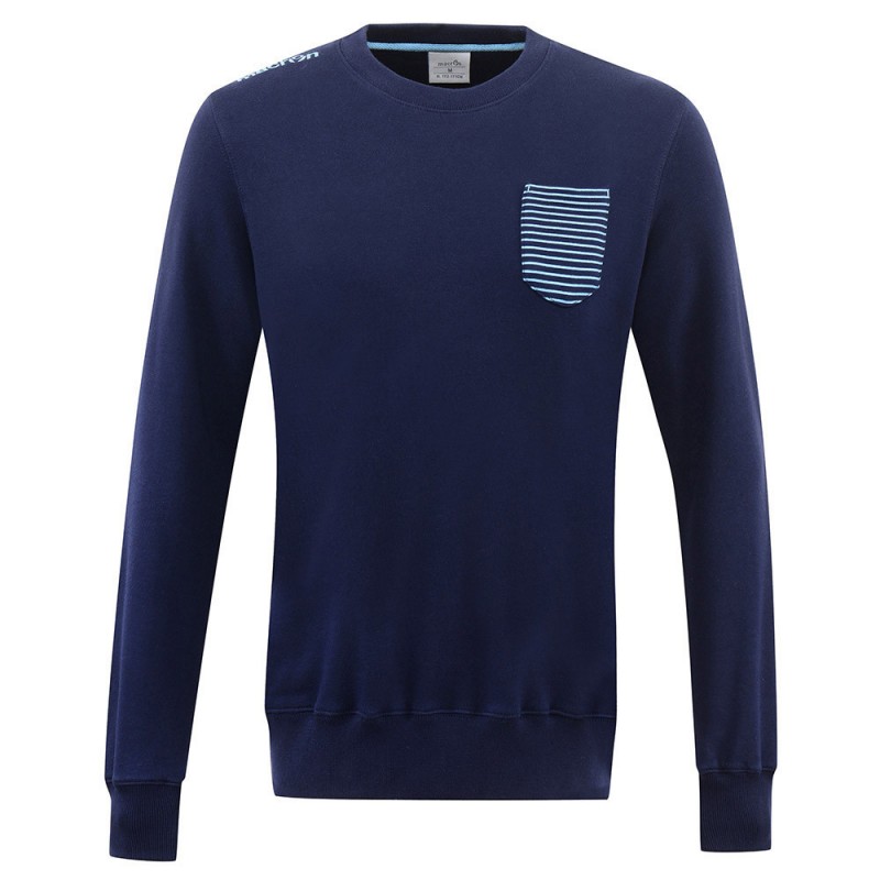 SS LAZIO FELPA NAVY BAMBINO GIROCOLLO MACRON - 1