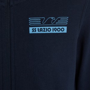 ss lazio blue child degarated full zipper hooded sweatshirt MACRON - 4