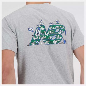 New Balance Bookshelf t-shirt grey NEW BALANCE - 2