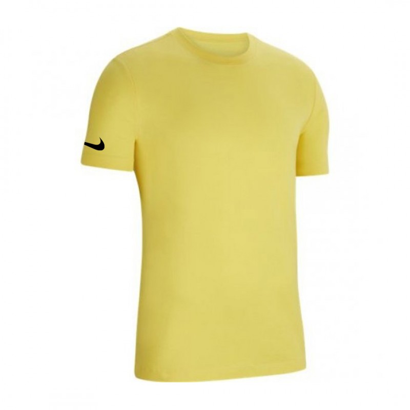 t shirt nike gialla swoosh su manica