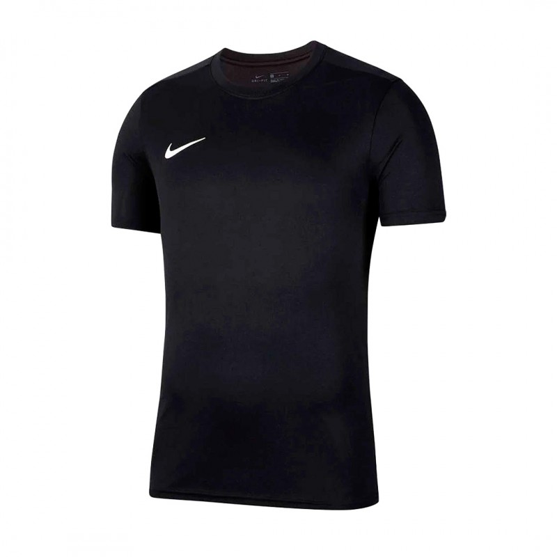 t-shirt nera nike swoosh piccolo bianco NIKE - 1