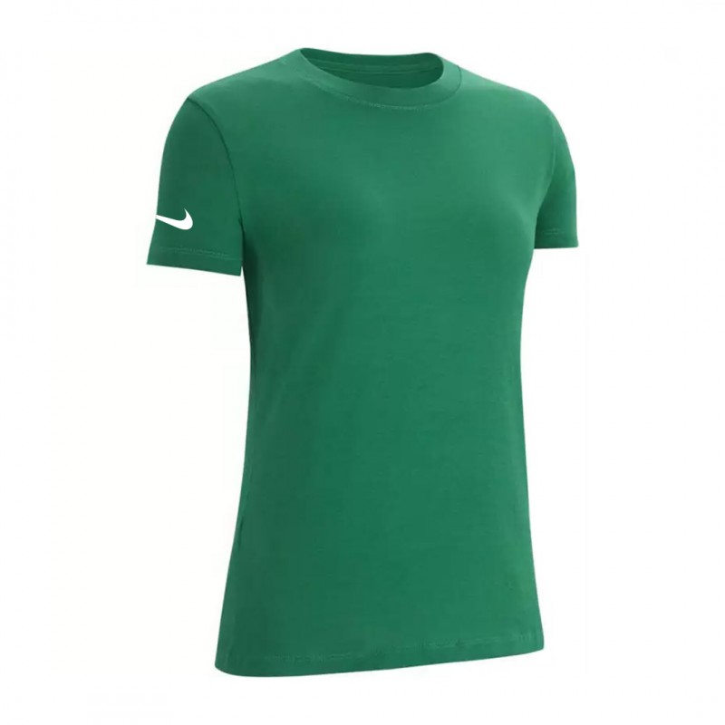 t shirt verde donna nike swoosh su manica