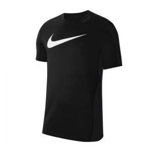 black nike t-shirt with white swoosh NIKE - 1