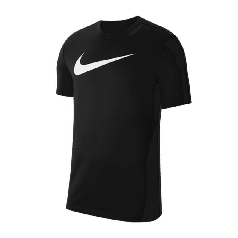 t-shirt nera nike swoosh bianco NIKE - 1