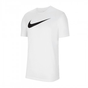 t-shirt bianca nike swoosh nero NIKE - 1