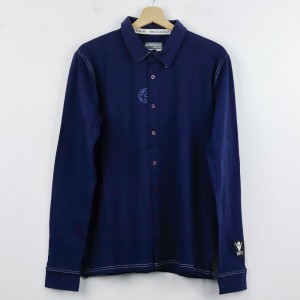 Research FW12 Winsdor Camicia Jersey Stretch Blu Navy - 1