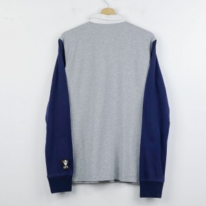 Research FW12 Warny Polo Heavy Jersey ML Grey Navy - 2