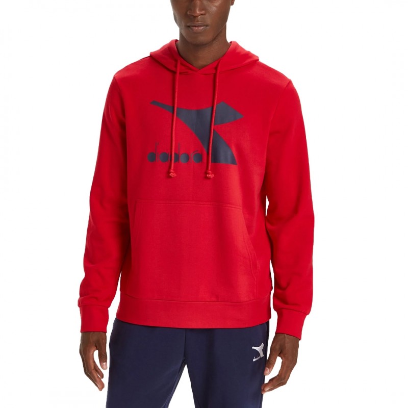 felpa rossa diadora hoodie DIADORA - 1