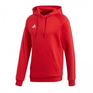 RED ADIDAS HOODED SWEATSHIRT ADIDAS - 1