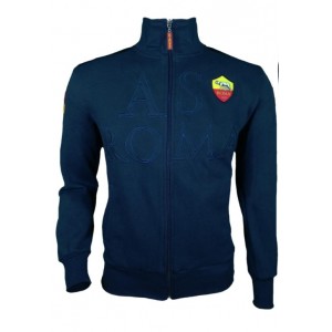 AS ROMA FULL ZIP BLUE HOODIE AMISTAD - 1