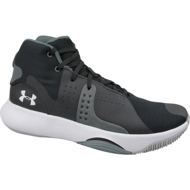 UNDER ARMOUR GRAY ANOMALY BASKET SHOES
