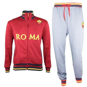 AS ROMA TUTA FELPATA FULL ZIP ROSSA AMISTAD - 1